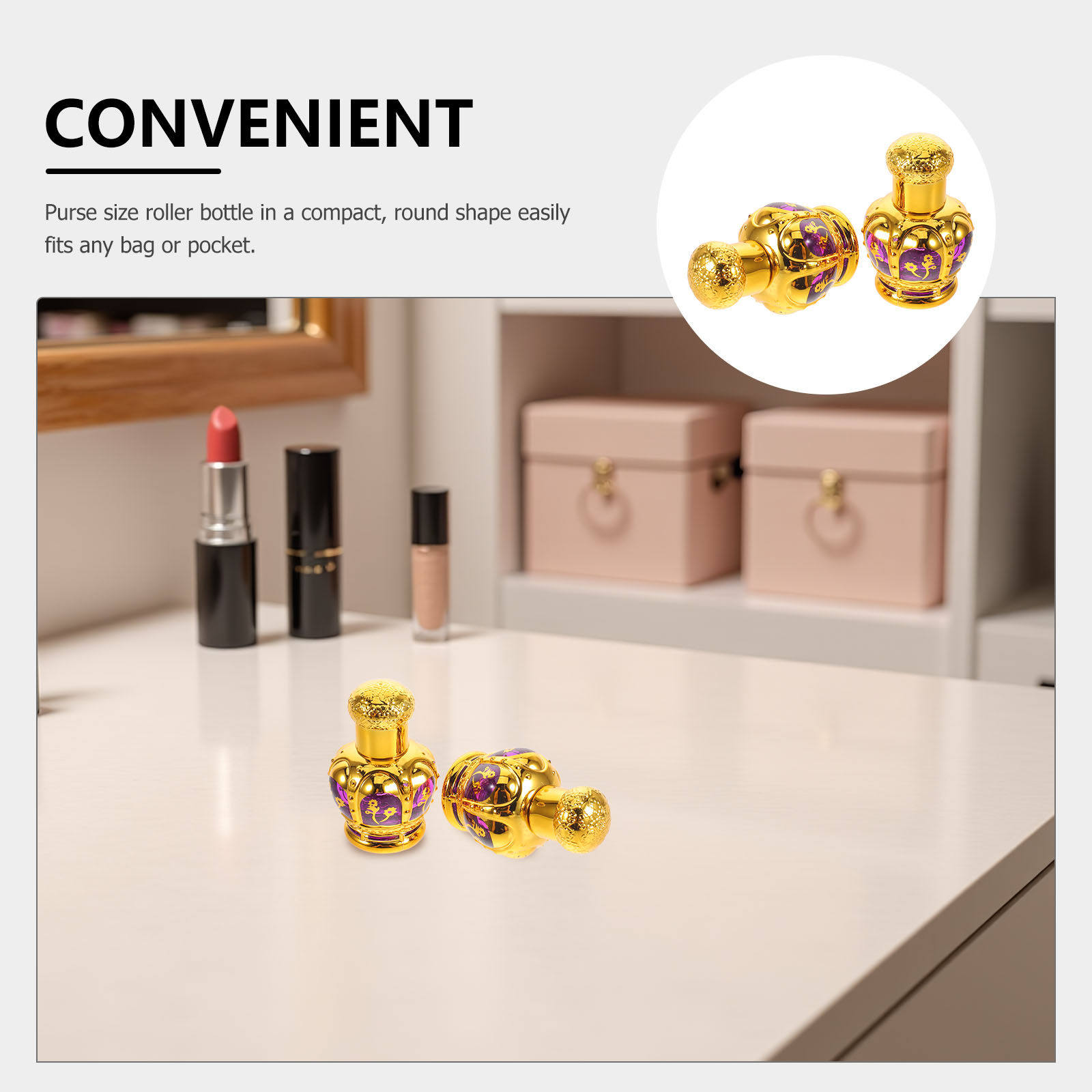 2Pcs Leakproof Glass Roll-on B - On Perfume & Fragrance Kota Bogor review and price
